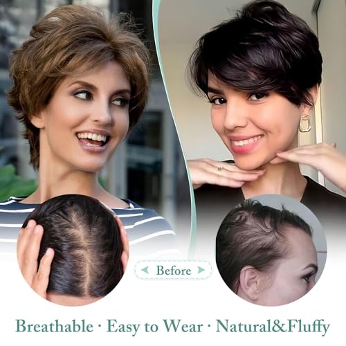 Blonde Synthetic Hair Topper for Women H1111