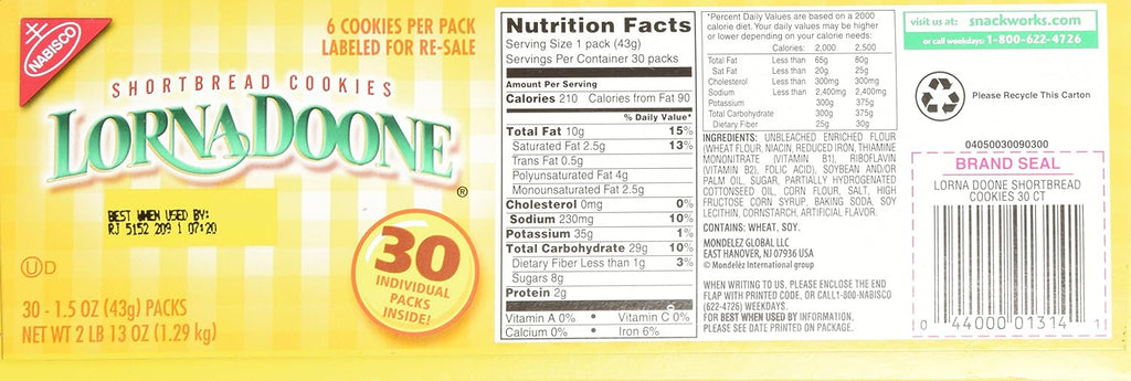Shortbread Cookies - 30 Count X39702