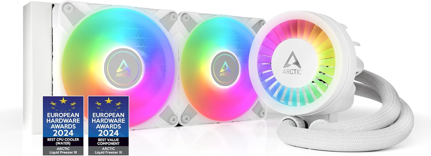 White 240 CPU AIO Water Cooler F22056