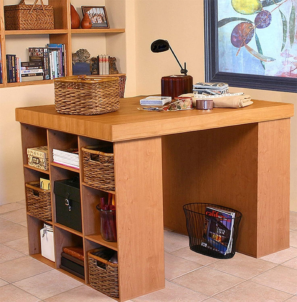 White Desk with 2 Bookcase Sides Y735547