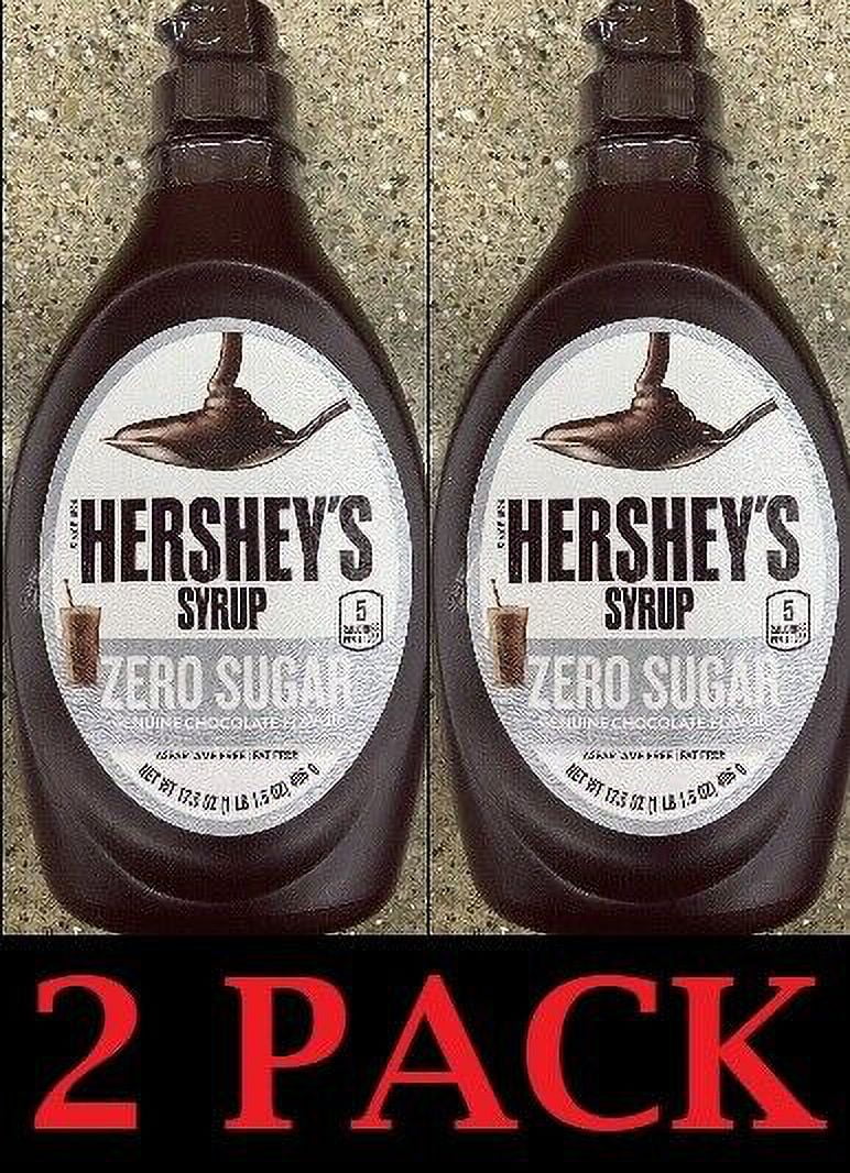 2 PACK 17.5 Oz Zero Sugar Chocolate Flavor Syrup Q5090