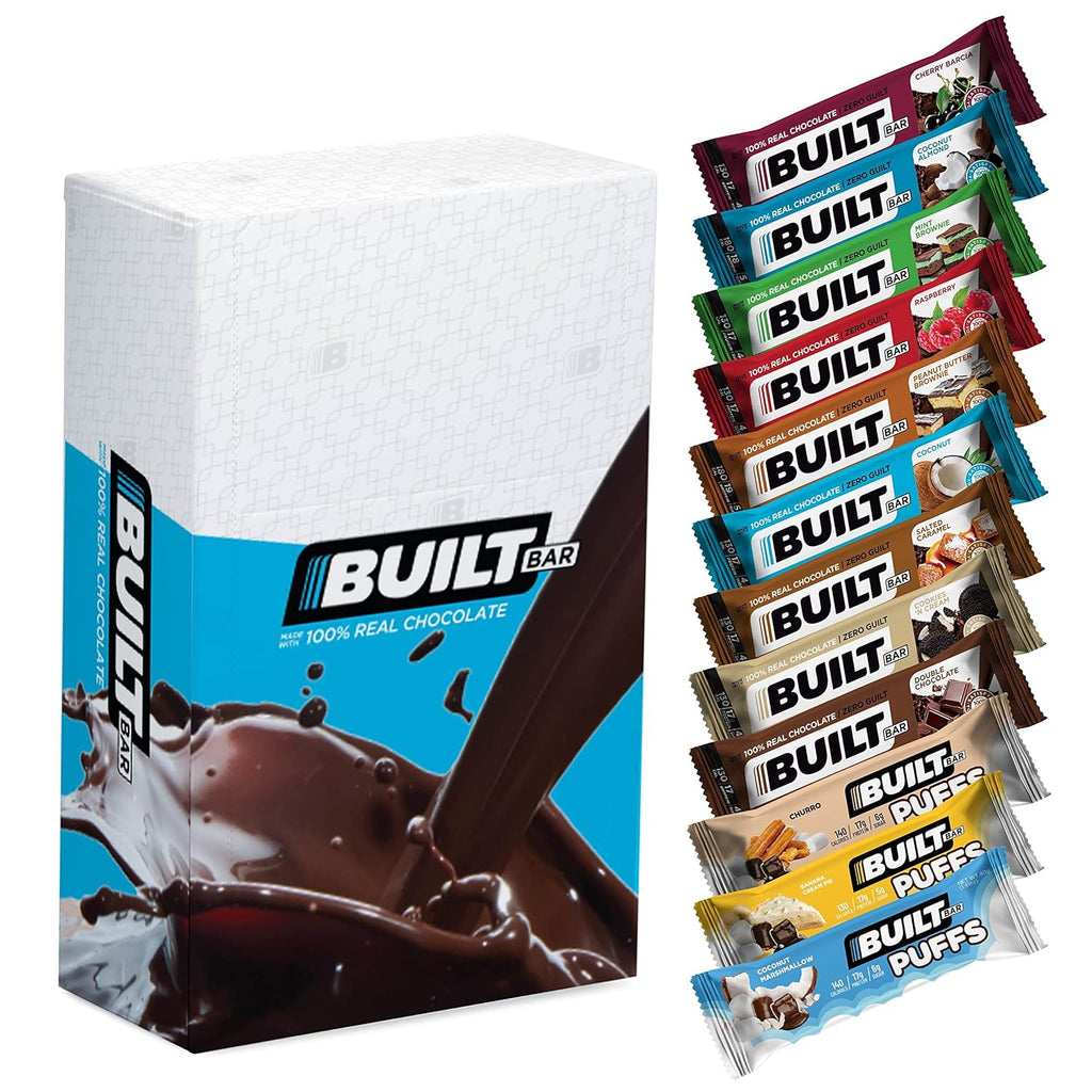 12 Pack High Protein Bars Covered in Real Chocolate Gluten Free S821