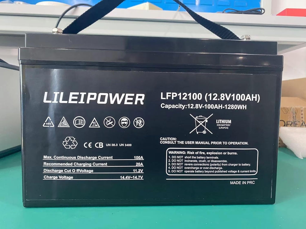 12.8V 100Ah LiFePO4 Battery with 100A BMS V6571