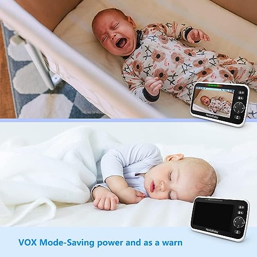 5'' Screen Video Baby Monitor with 30-Hour Battery and Night Vision I4163