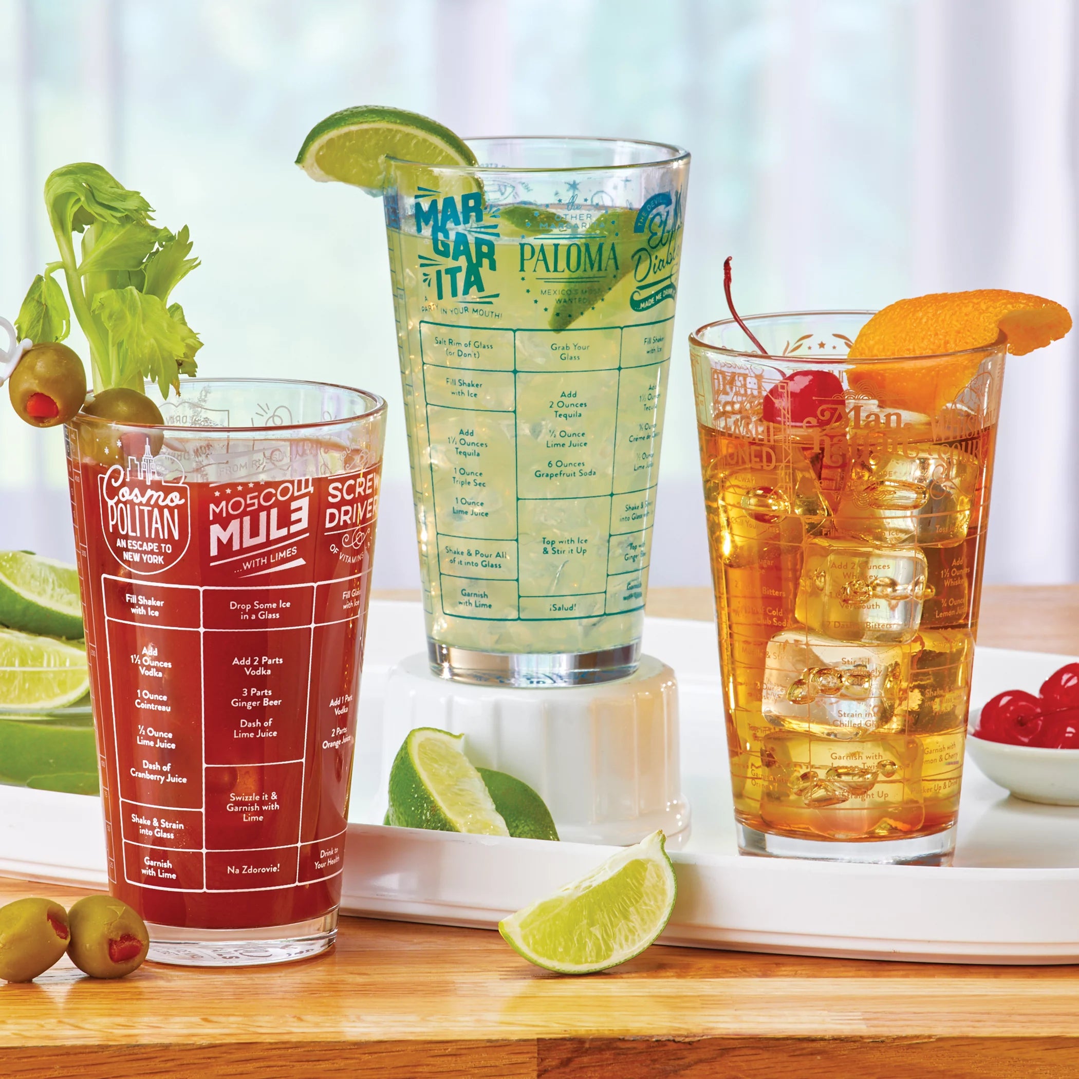 16 oz. Glass Cocktail Recipes U412