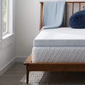 4 Inch Gel Memory Foam Mattress Topper, Twin XL, Blue Z634792