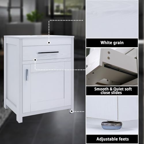 24 Inch Bathroom Vanity Sink Combo with Chrome Faucet Y608