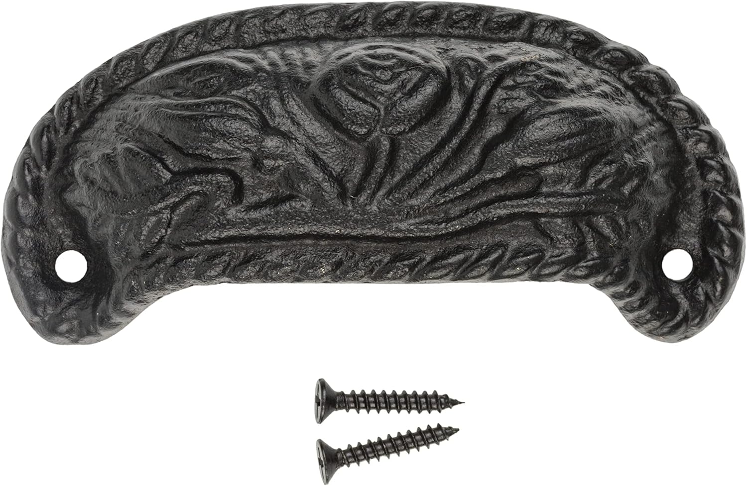 Cast Iron Drawer Bin Pull, 3 1/4" Centers B9327
