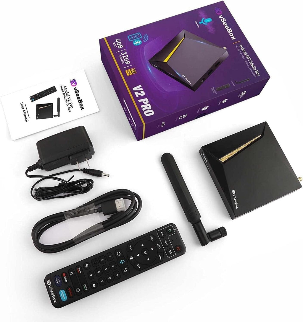 vSeeBox with Bluetooth Voice Remote & Wi-Fi H361789