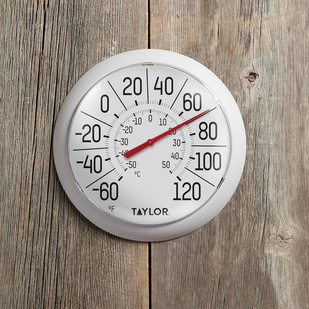 White Bezel 8.5 Inch Dial Thermometer L654637