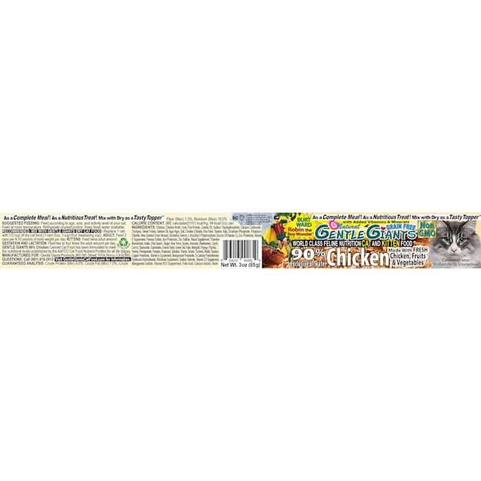 Natural Non-GMO Chicken Cat & Kitten Can Food U478