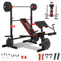 8 in 1 Olympic Weight Bench Set with Barbell Rack O614