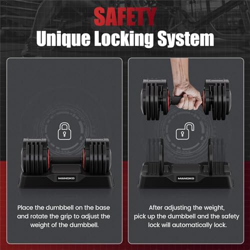 Adjustable 25/55LB Single Dumbbell with Anti-Slip Metal Handle O45864