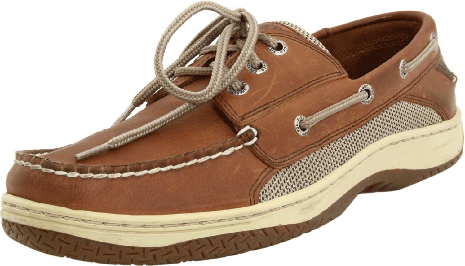Men's Billfish 3-eye Boat Shoe Dark Tan 11 Wide P18032