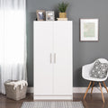 White Armoire Wardrobe with Hanging Rail M582