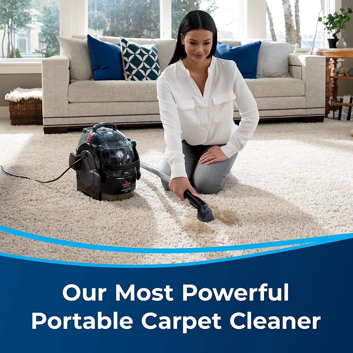 Black Portable Carpet Cleaner I2052