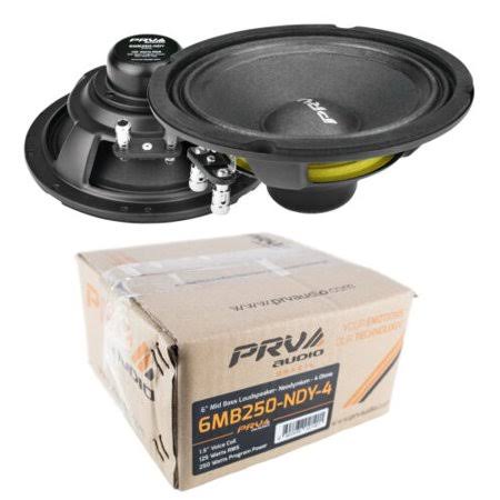 6 inch Neo Mid Bass Range Loud Speaker 4 Ohm 500 Watts Black R602