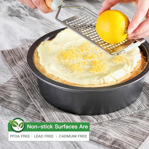 Nonstick Square Baking Pan Set 2 Pieces Grey T218749