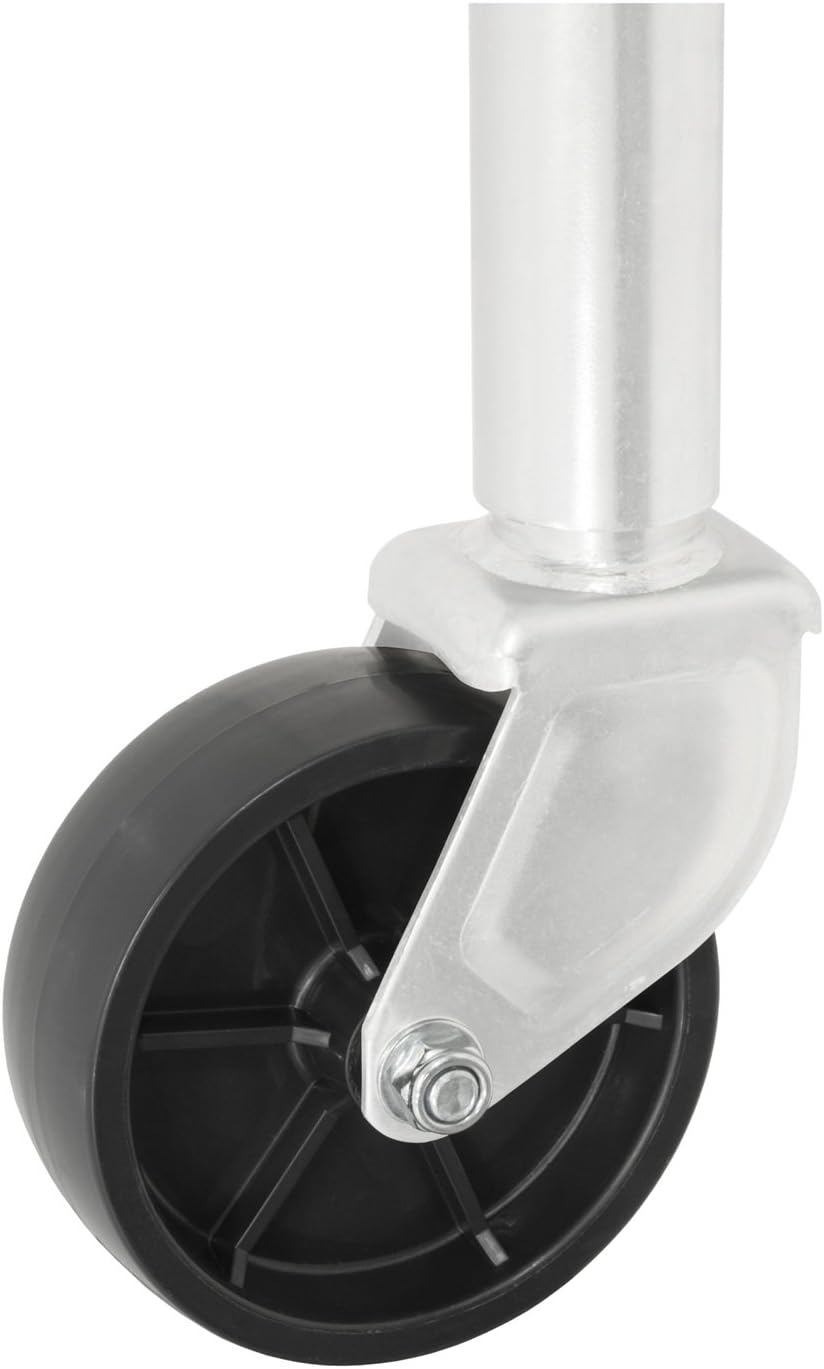6-Inch Black Plastic Boat Trailer Jack Wheel O949