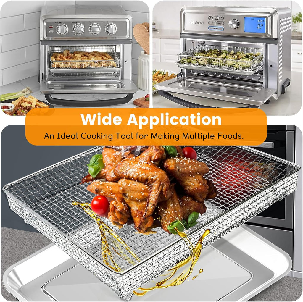 12.2 x 11 Inch Stainless Steel Mesh Air Fryer Basket S6181