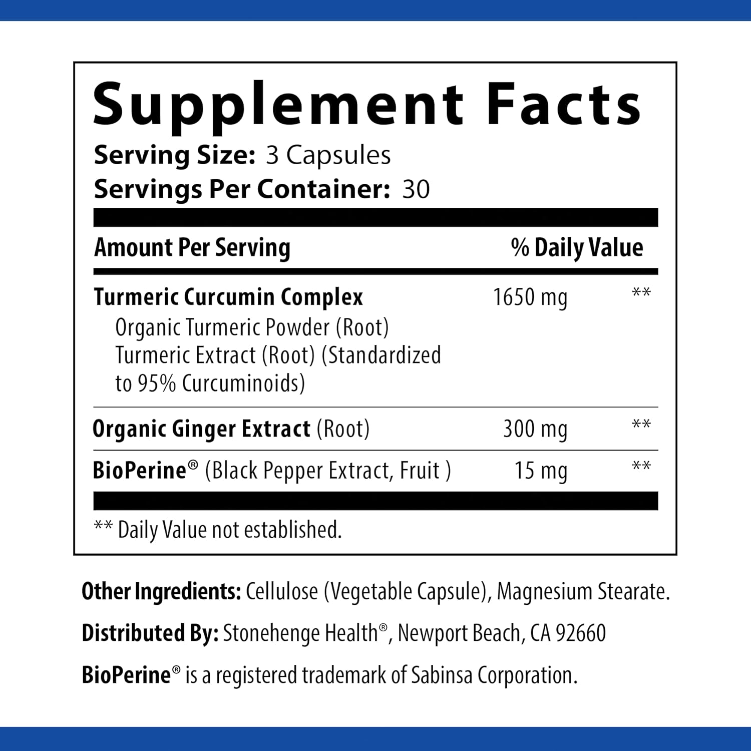 1,650 mg Turmeric Curcumin with Ginger, 90 Vegetarian Capsules N21157