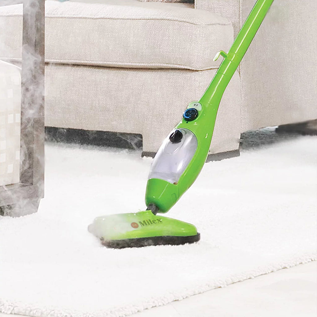 Floor Steamer with Detachable Handheld Steam Cleaner 6 in 1 Q48838