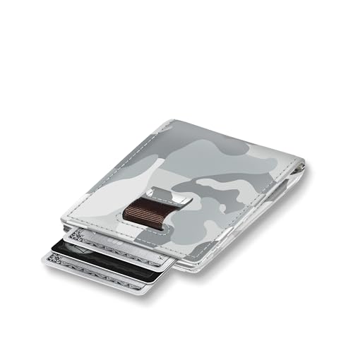 Minimalist Leather Wallet Bifold 12 Card Holder (Blue) E13913