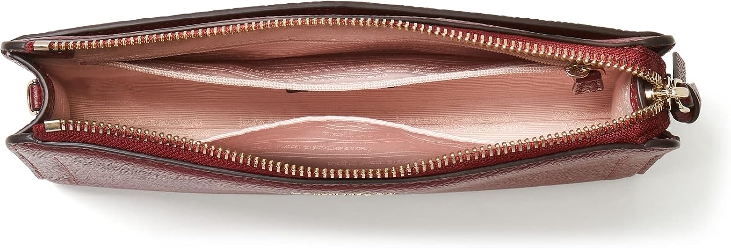 Pebbled Leather Small Crossbody Autumnal Red K583004