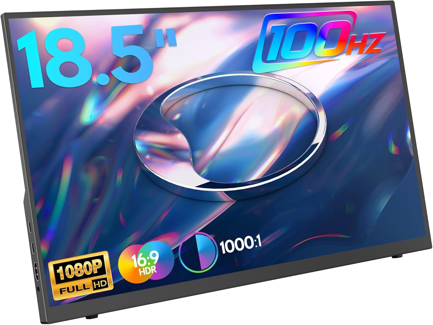 18.5 inch 100Hz Portable Monitor 1080P FHD IPS HDR Gaming Display T7226