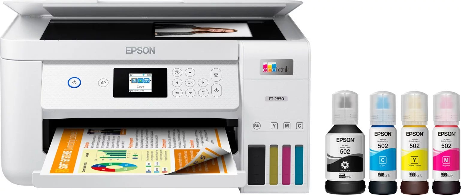 White All-in-One Supertank Inkjet Printer V9705