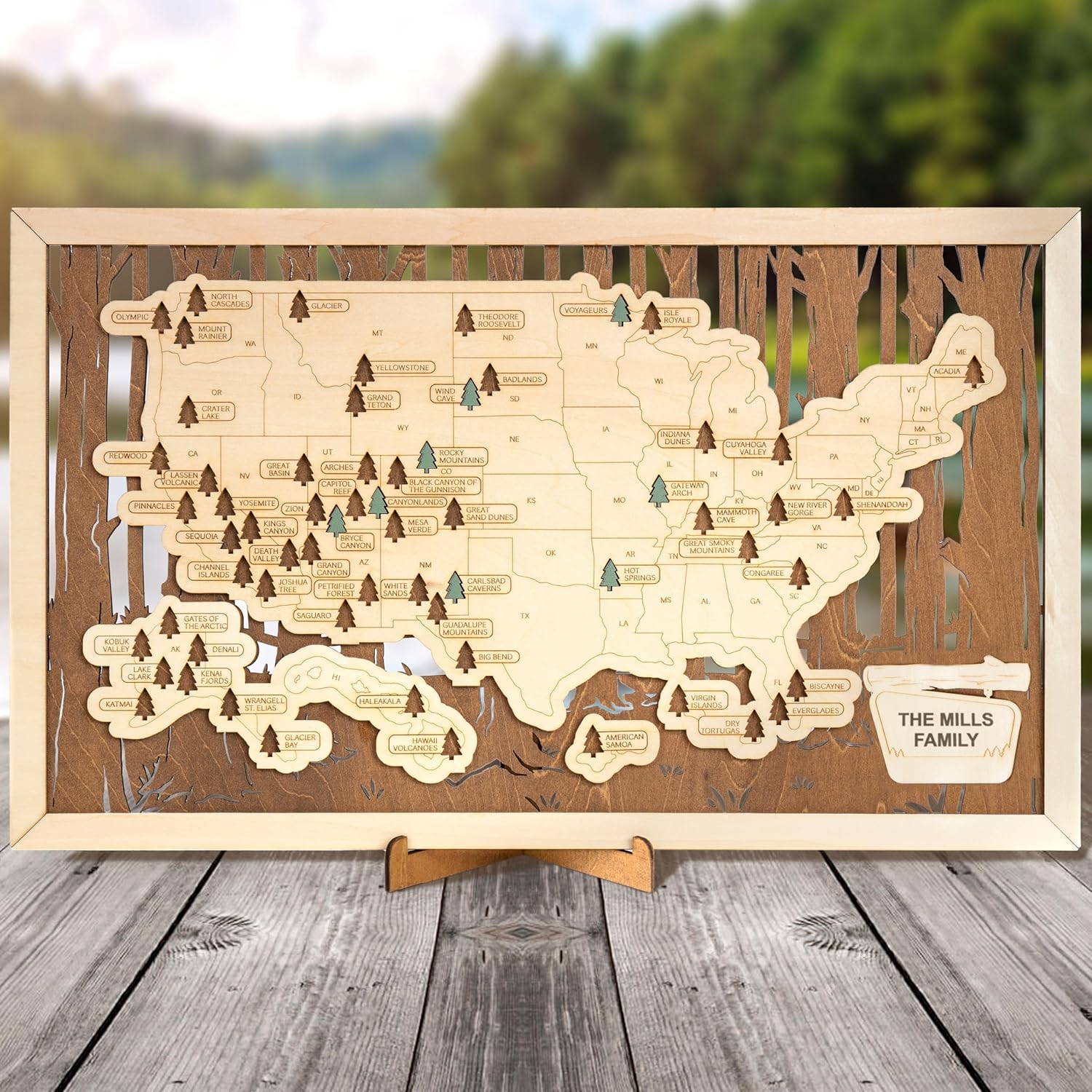National Parks Map P3328
