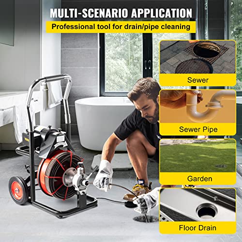 Drain Cleaner Machine with Foldable Handle S203703
