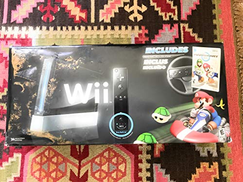 White Wii Console with Mario Kart Wii Bundle F115