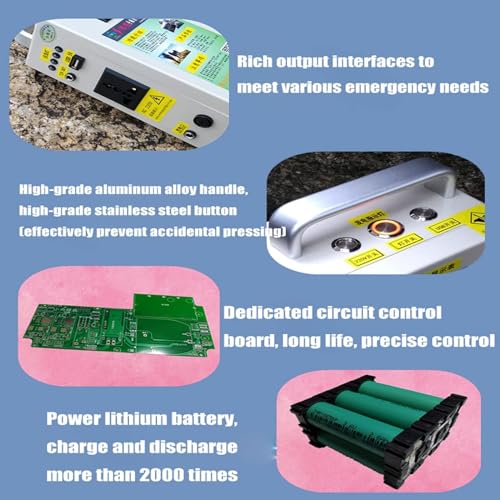 500W Hand Crank Generator with Outlets DC/USB Supply J3045