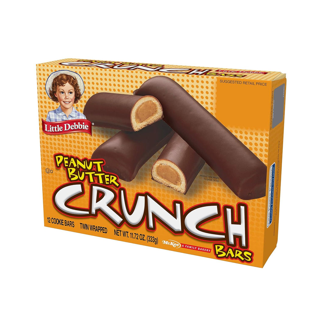 Peanut Butter Crunch Bars, 11.72 Oz Box, 6 Twin Wrapped Cookies, 12 Count G2027