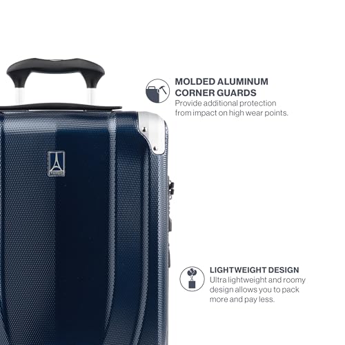 Royal Blue 21 Inch Hardside Expandable Luggage with 8 Spinner Wheels J498624