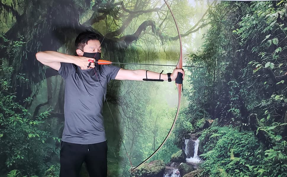 68" Traditional Wood Long Bow U9739