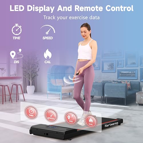 Under Desk Portable Walking Treadmill with Remote Control N66689