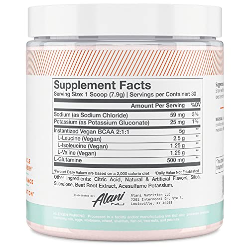 SOUR PEACH RING BCAA Supplement Powder 30 Servings K811816
