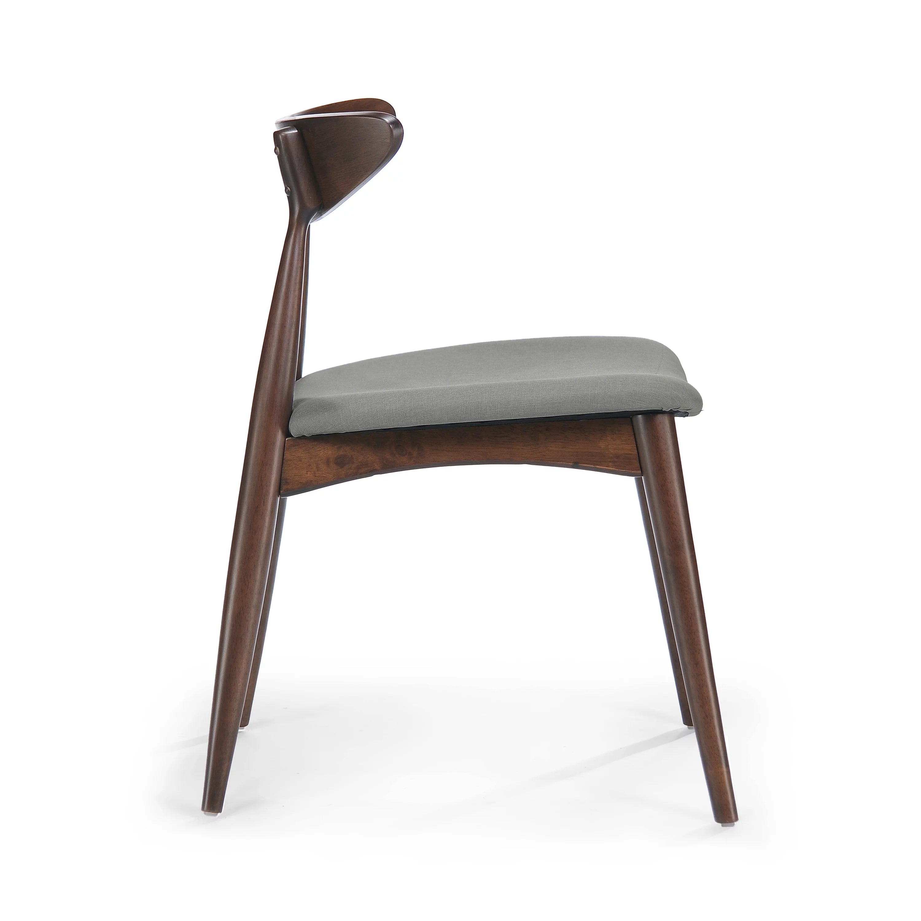 Light Grey Fabric Dining Chairs, Set of 2 F5978