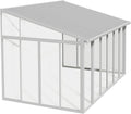 White 10x14 Enclosed Patio Cover Polycarbonate Shelter M109