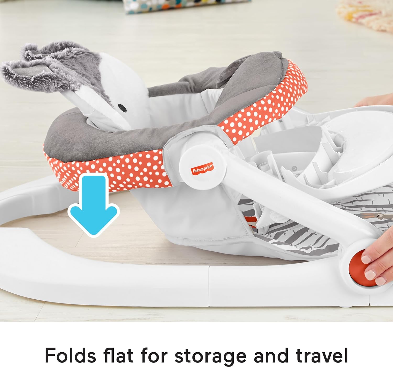 Portable Baby Floor Seat with Snack Tray and Toy Bar L152