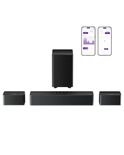 5.1CH Surround Sound Bar with Subwoofer, Dolby Atmos, 300W H185