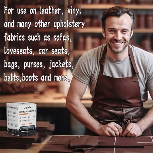 Brown Leather Repair Patch Kit 3x60 inches Waterproof W28919