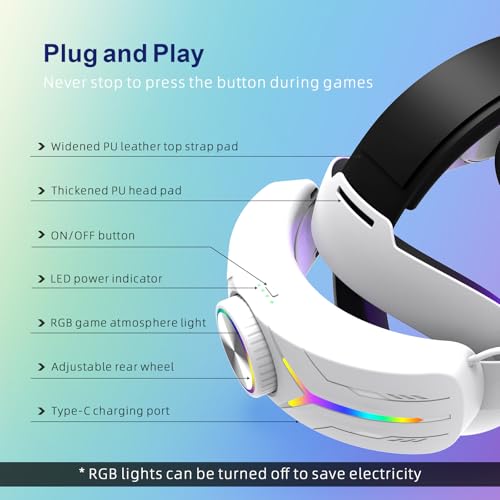 Comfort Head Strap with 12000mAh Battery for Meta Quest 3S D55134