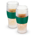 Green Double Walled Insulated Plastic Pint Glasses X7754