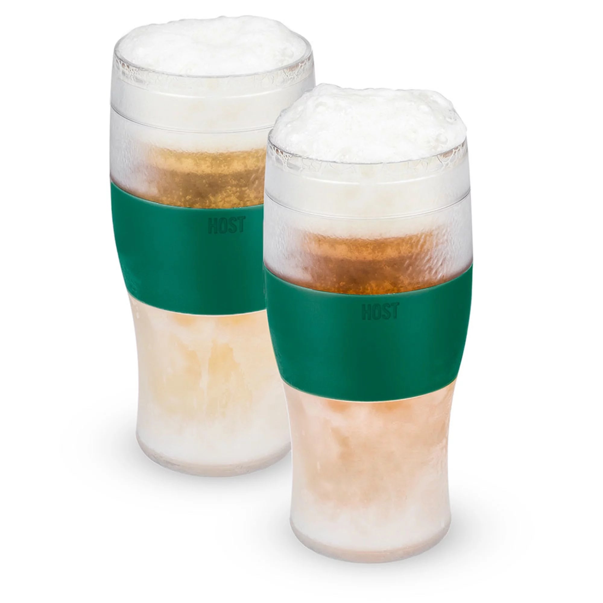 Green Double Walled Insulated Plastic Pint Glasses X7754