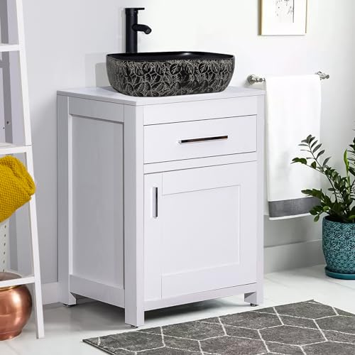 24 Inch Bathroom Vanity Sink Combo with Chrome Faucet Y608