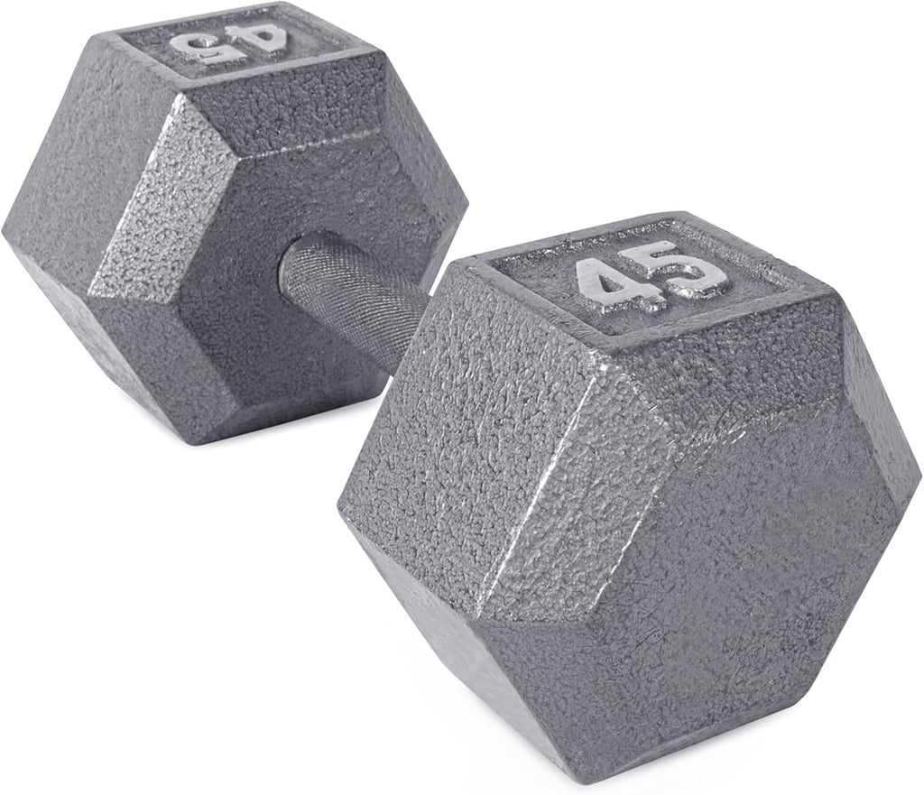45 lb Cast Iron Hex Dumbbell I55985