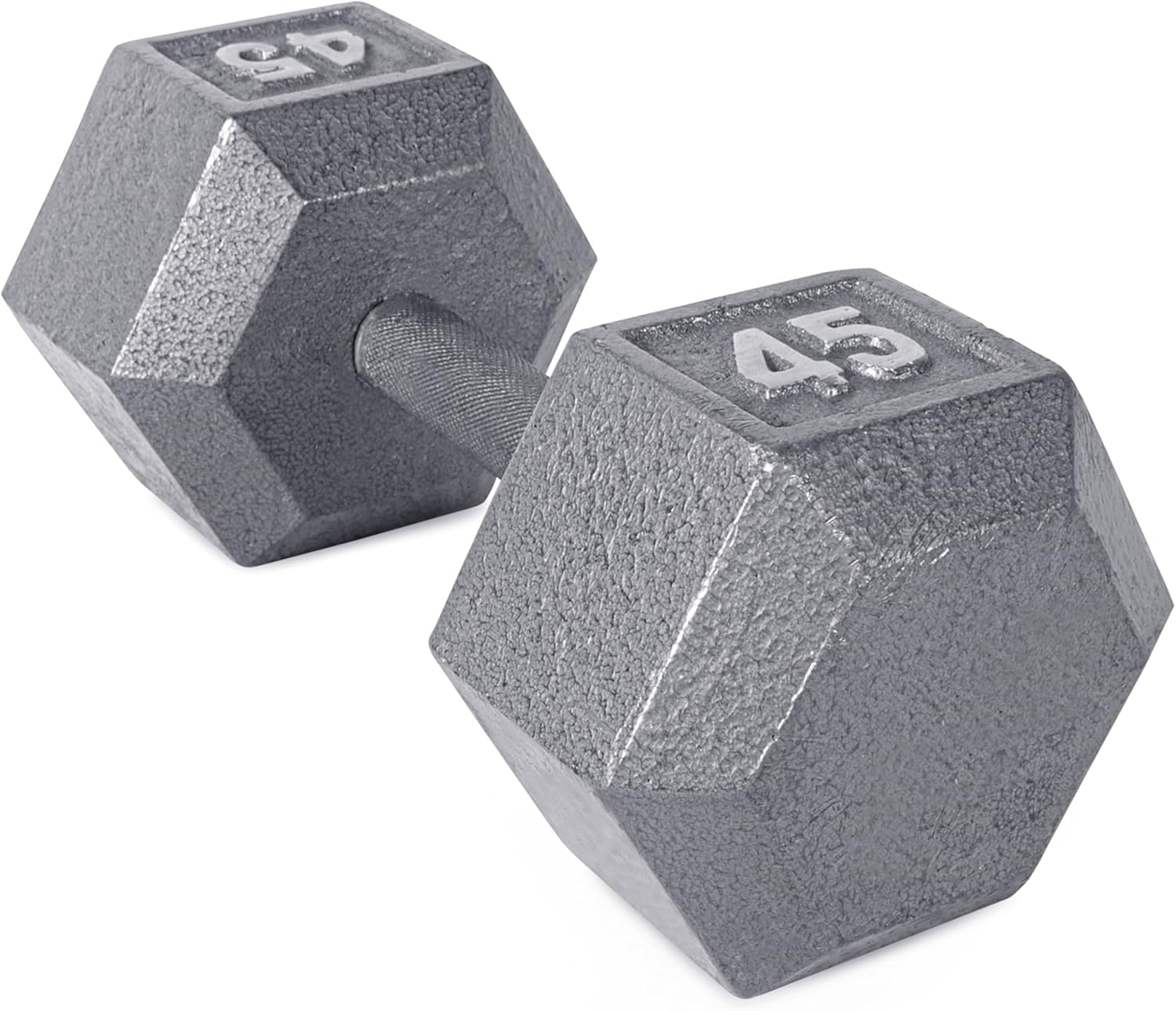 45 lb Cast Iron Hex Dumbbell I55985